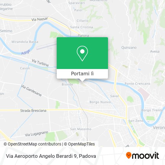 Mappa Via Aeroporto Angelo Berardi  9