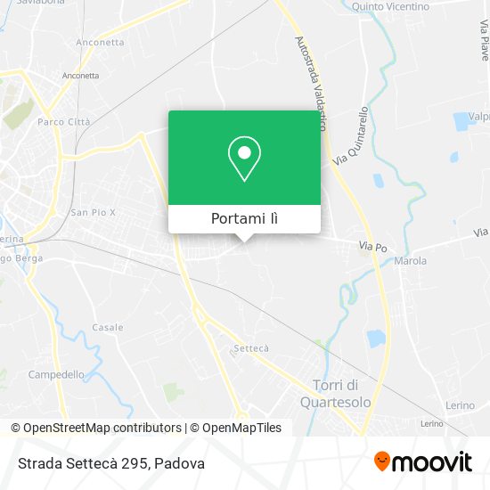 Mappa Strada Settecà 295