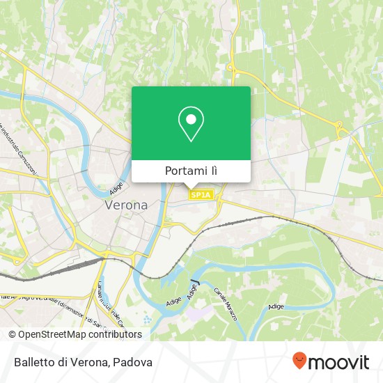 Mappa Balletto di Verona