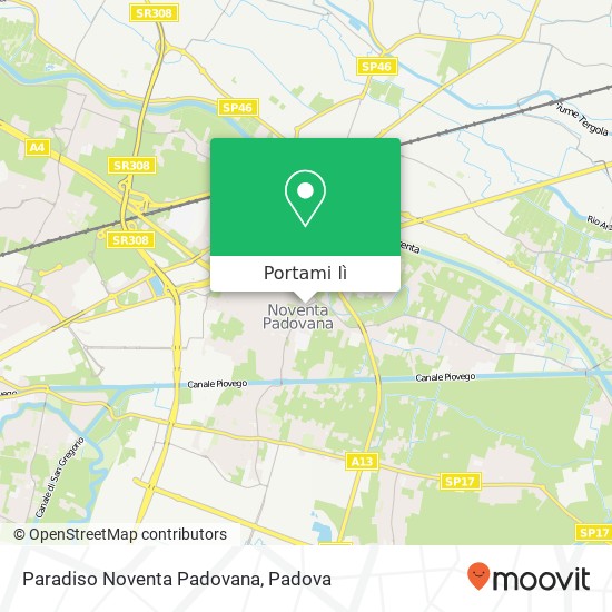 Mappa Paradiso Noventa Padovana