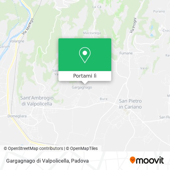 Mappa Gargagnago di Valpolicella