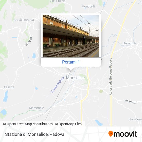 Mappa Stazione di Monselice