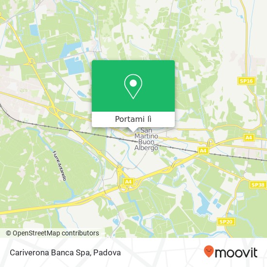 Mappa Cariverona Banca Spa