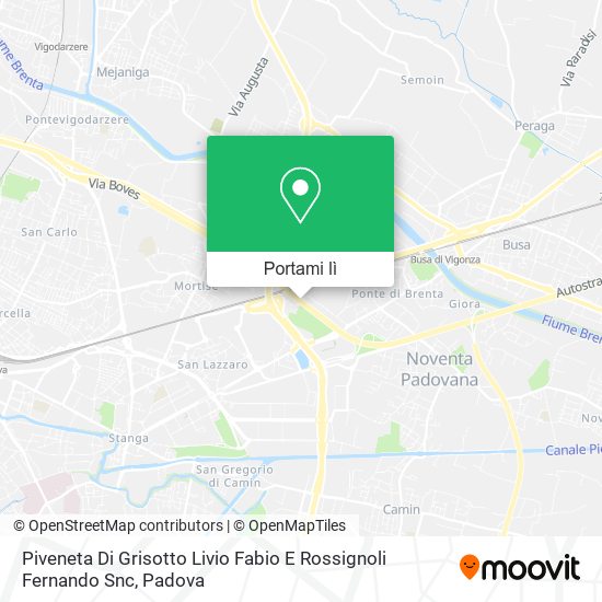 Mappa Piveneta Di Grisotto Livio Fabio E Rossignoli Fernando Snc