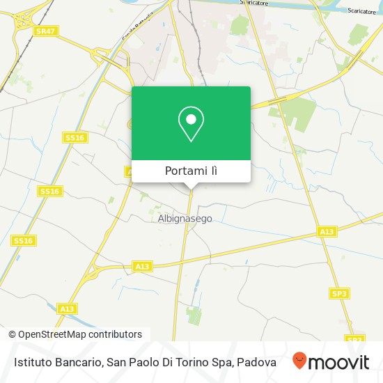 Mappa Istituto Bancario, San Paolo Di Torino Spa