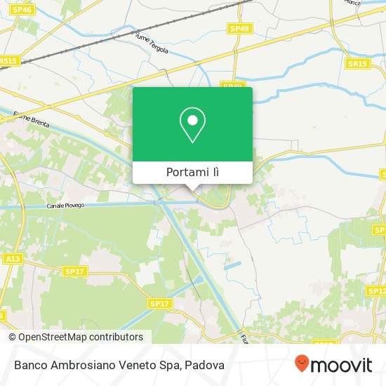 Mappa Banco Ambrosiano Veneto Spa