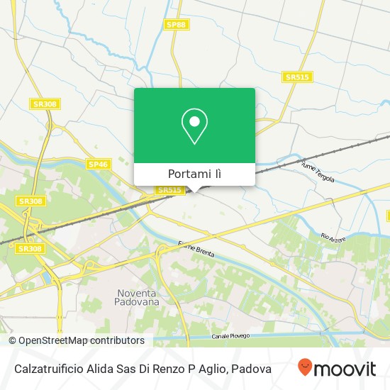 Mappa Calzatruificio Alida Sas Di Renzo P Aglio