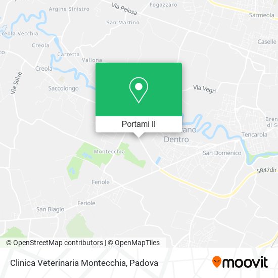 Mappa Clinica Veterinaria Montecchia