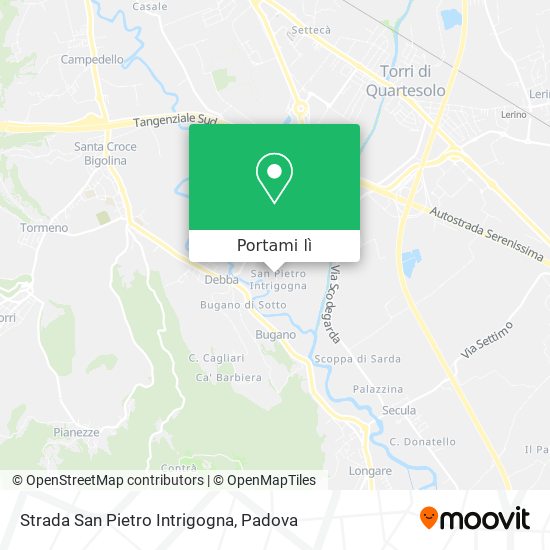 Mappa Strada San Pietro Intrigogna