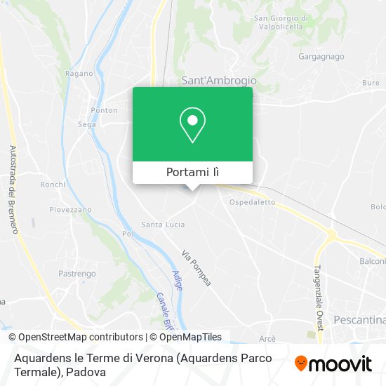 Mappa Aquardens le Terme di Verona (Aquardens Parco Termale)