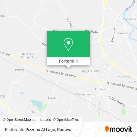 Mappa Ristorante Pizzeria Al Lago