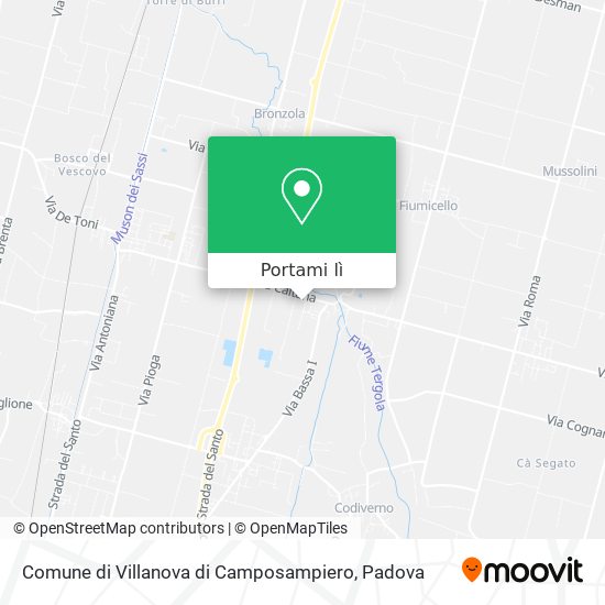 Mappa Comune di Villanova di Camposampiero