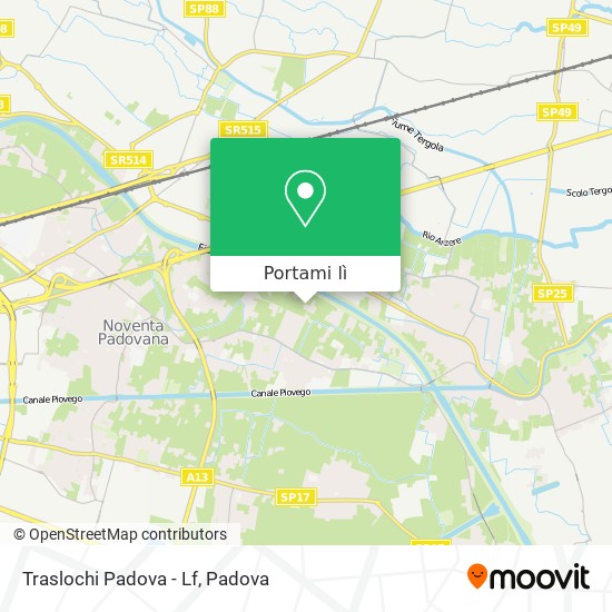 Mappa Traslochi Padova - Lf