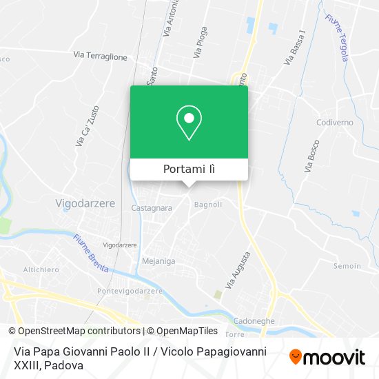 Mappa Via Papa Giovanni Paolo II / Vicolo Papagiovanni XXIII