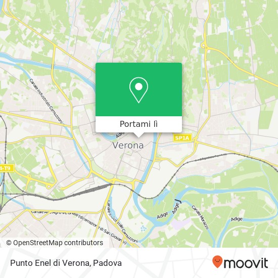 Mappa Punto Enel di Verona