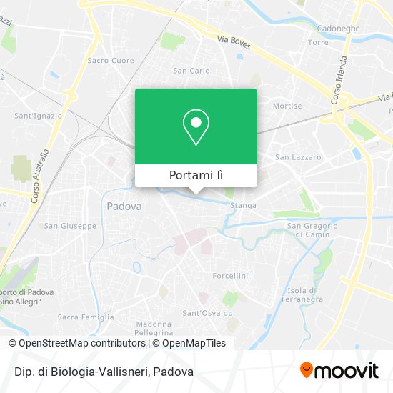 Mappa Dip. di Biologia-Vallisneri