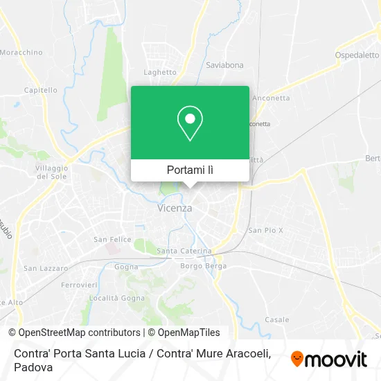 Mappa Contra' Porta Santa Lucia / Contra' Mure Aracoeli