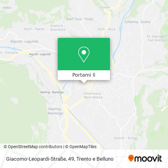 Mappa Giacomo-Leopardi-Straße, 49