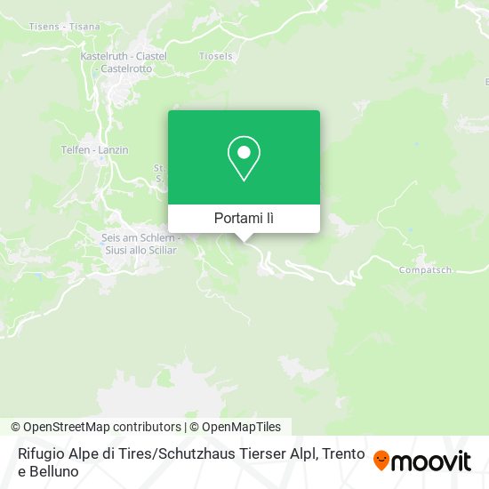 Mappa Rifugio Alpe di Tires / Schutzhaus Tierser Alpl