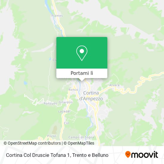Mappa Cortina Col Druscie Tofana 1