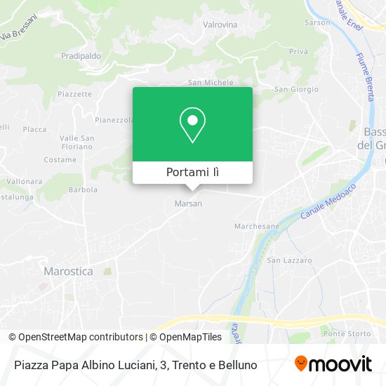 Mappa Piazza Papa Albino Luciani, 3