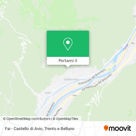 Mappa Fai - Castello di Avio