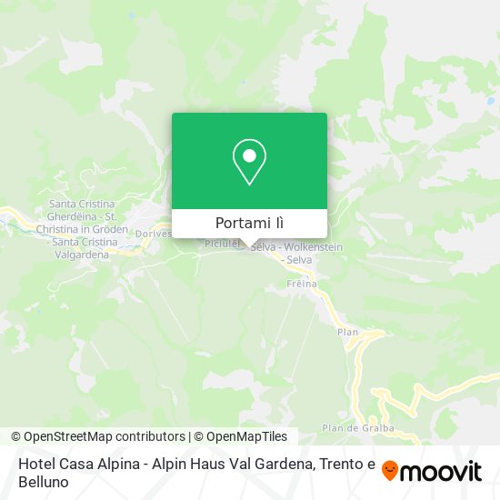 Mappa Hotel Casa Alpina - Alpin Haus Val Gardena