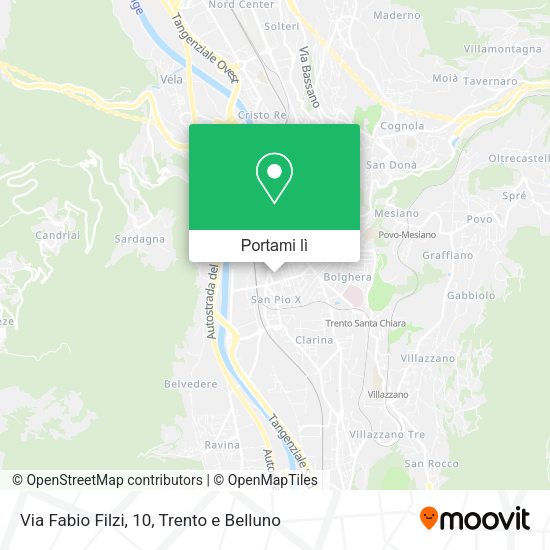 Mappa Via Fabio Filzi, 10