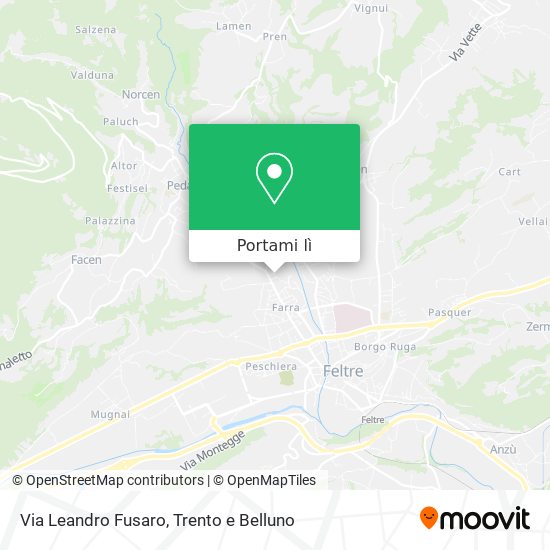 Mappa Via Leandro Fusaro