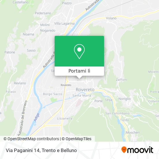 Mappa Via Paganini  14