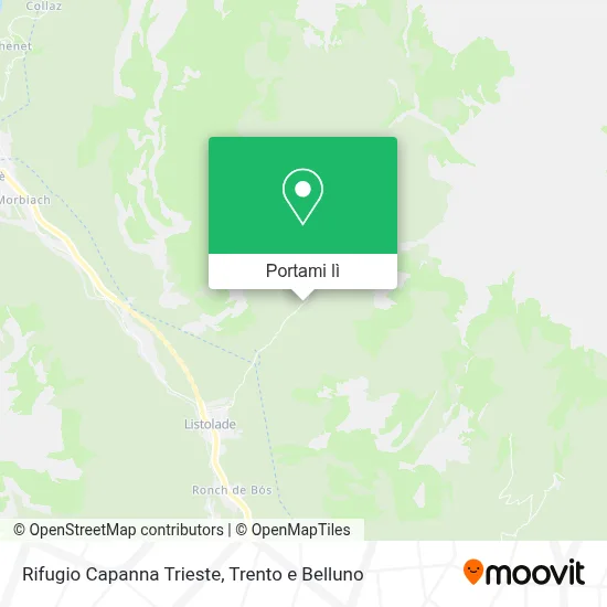 Mappa Rifugio Capanna Trieste