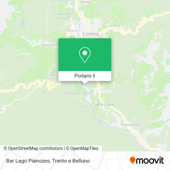 Mappa Bar Lago Pianozes