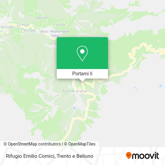 Mappa Rifugio Emilio Comici
