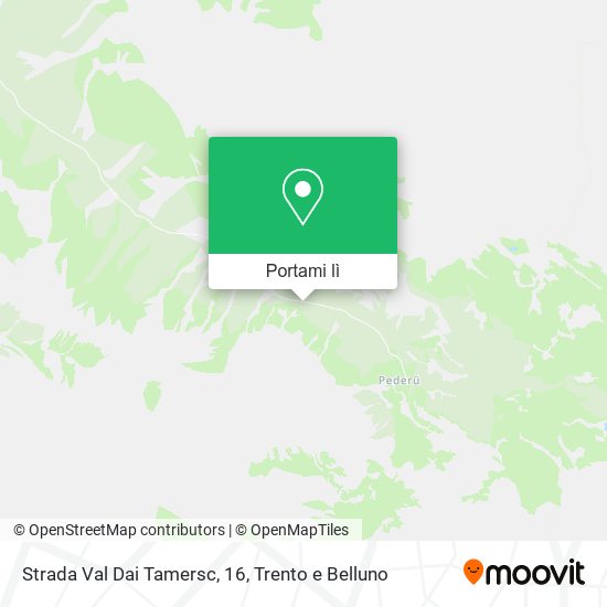 Mappa Strada Val Dai Tamersc, 16