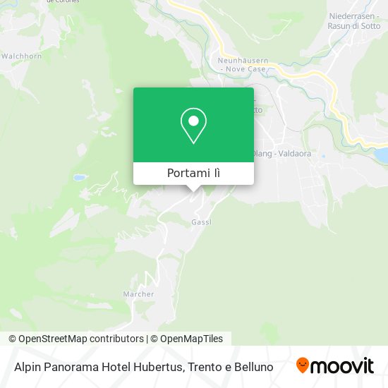 Mappa Alpin Panorama Hotel Hubertus