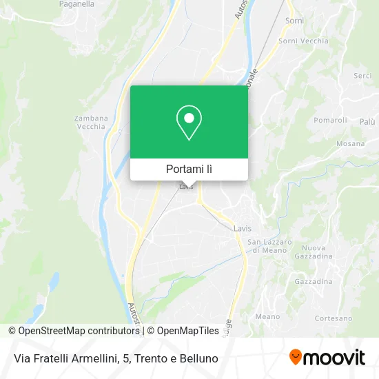 Mappa Via Fratelli Armellini, 5
