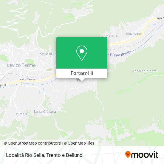 Mappa Località Rio Sella