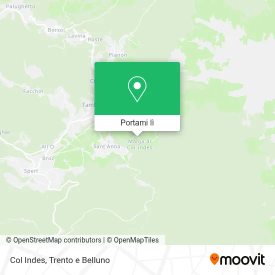 Mappa Col Indes