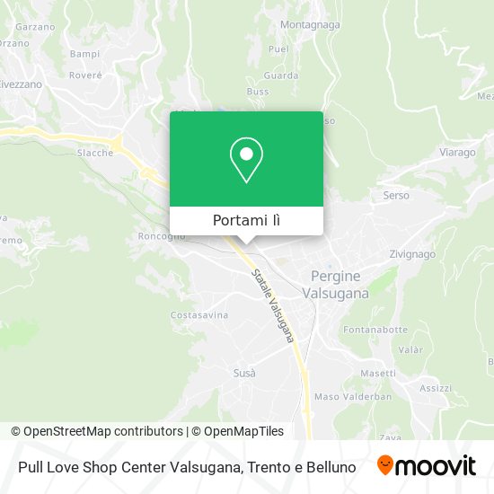 Mappa Pull Love Shop Center Valsugana