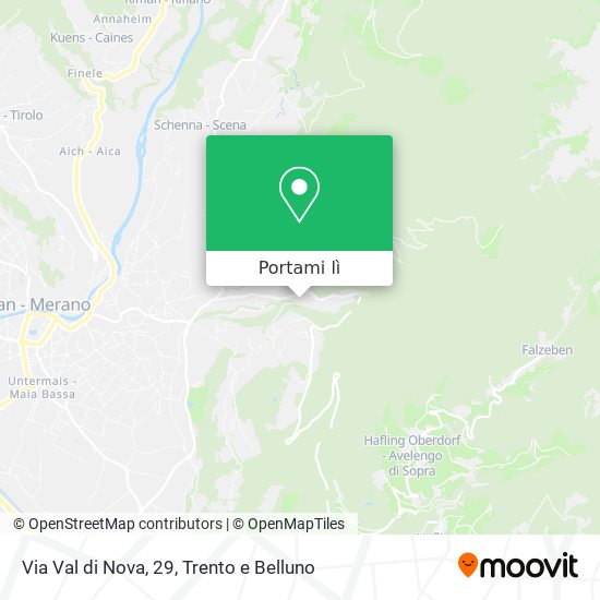 Mappa Via Val di Nova, 29