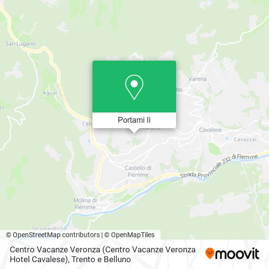Mappa Centro Vacanze Veronza (Centro Vacanze Veronza Hotel Cavalese)