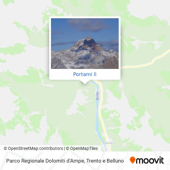 Mappa Parco Regionale Dolomiti d'Ampe