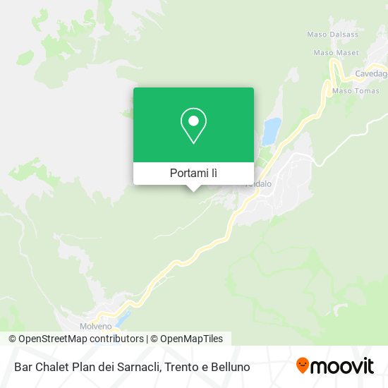 Mappa Bar Chalet Plan dei Sarnacli