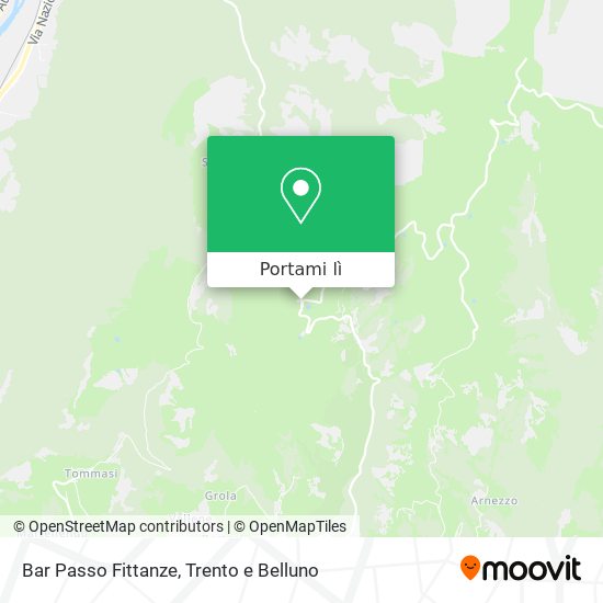 Mappa Bar Passo Fittanze