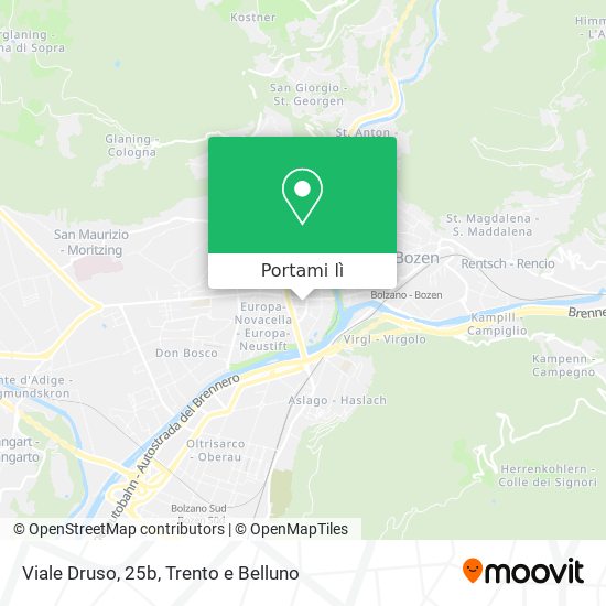 Mappa Viale Druso, 25b