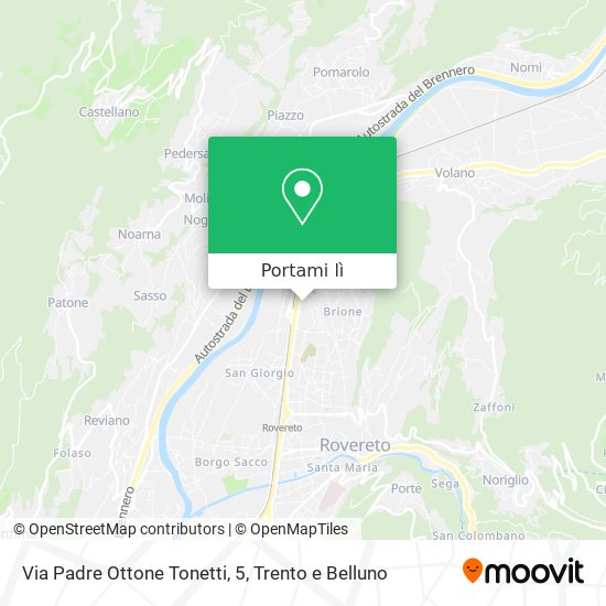 Mappa Via Padre Ottone Tonetti, 5