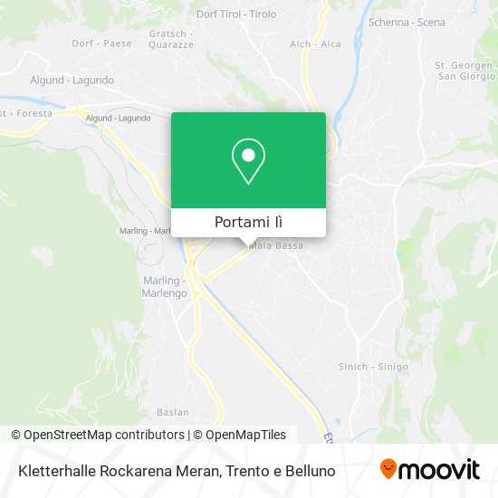 Mappa Kletterhalle Rockarena Meran