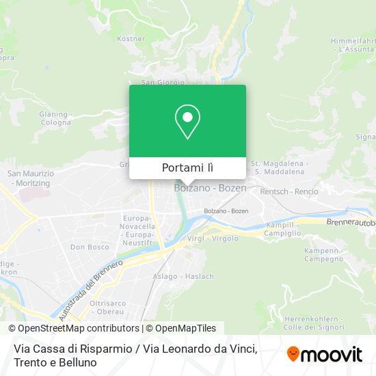 Mappa Via Cassa di Risparmio / Via Leonardo da Vinci