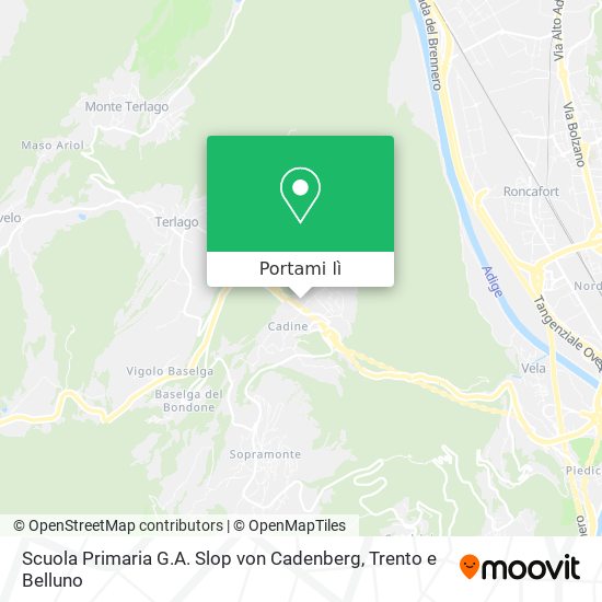 Mappa Scuola Primaria  G.A. Slop von Cadenberg