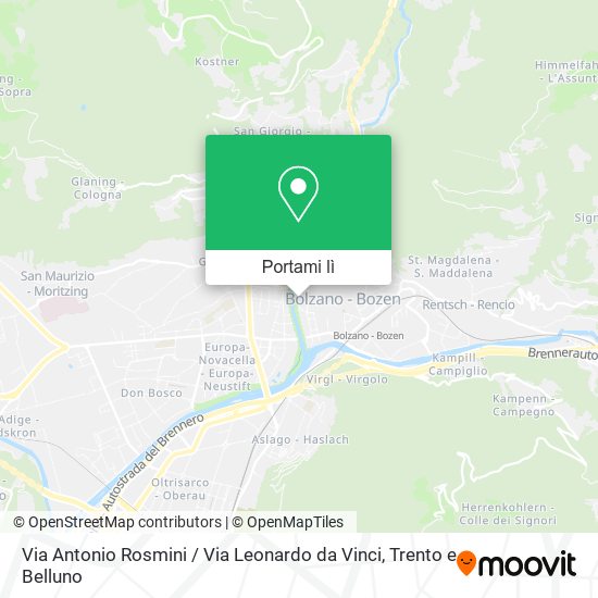 Mappa Via Antonio Rosmini / Via Leonardo da Vinci
